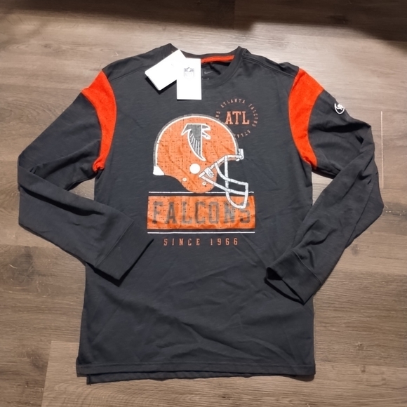 Medium Nike NFL Atlanta Falcons Historic Old logo Long Sleeve Shirt LS M - Picture 1 of 5